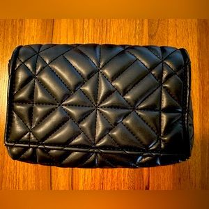 Black Zara quilted clutch. Has gold interior hooks if you want to add a strap.